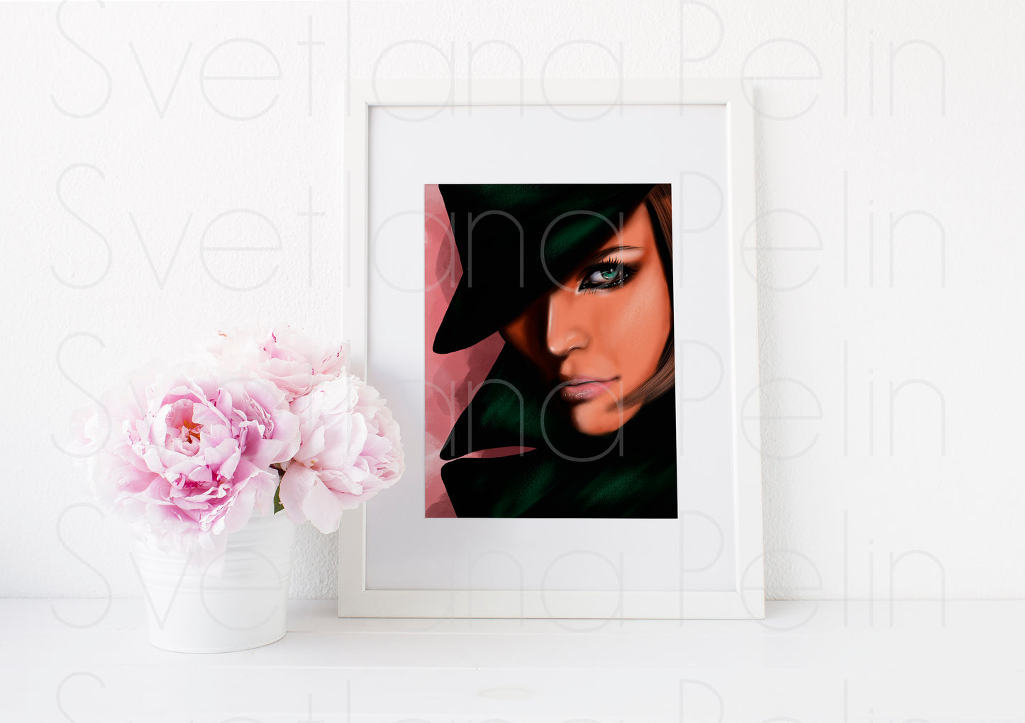 Elizabeth Hurley, ART PRINT Signed by Artist
