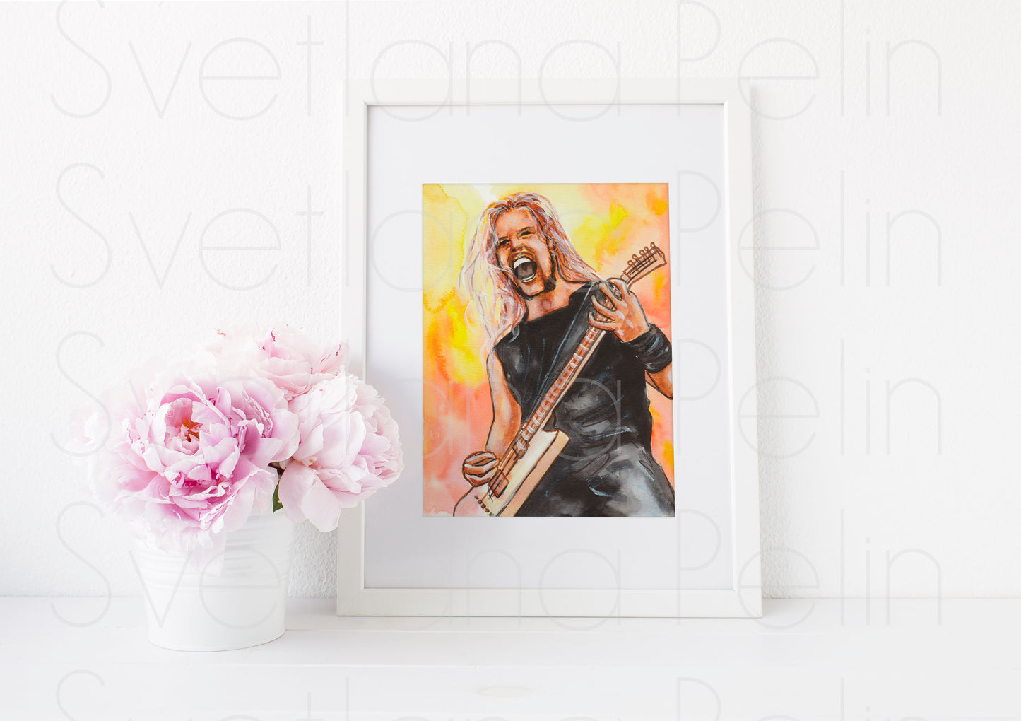 James, JH, ART PRINT Signed by Artist