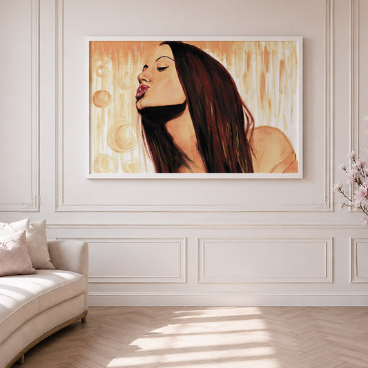 Angelina Jolie. Museum Framed Print