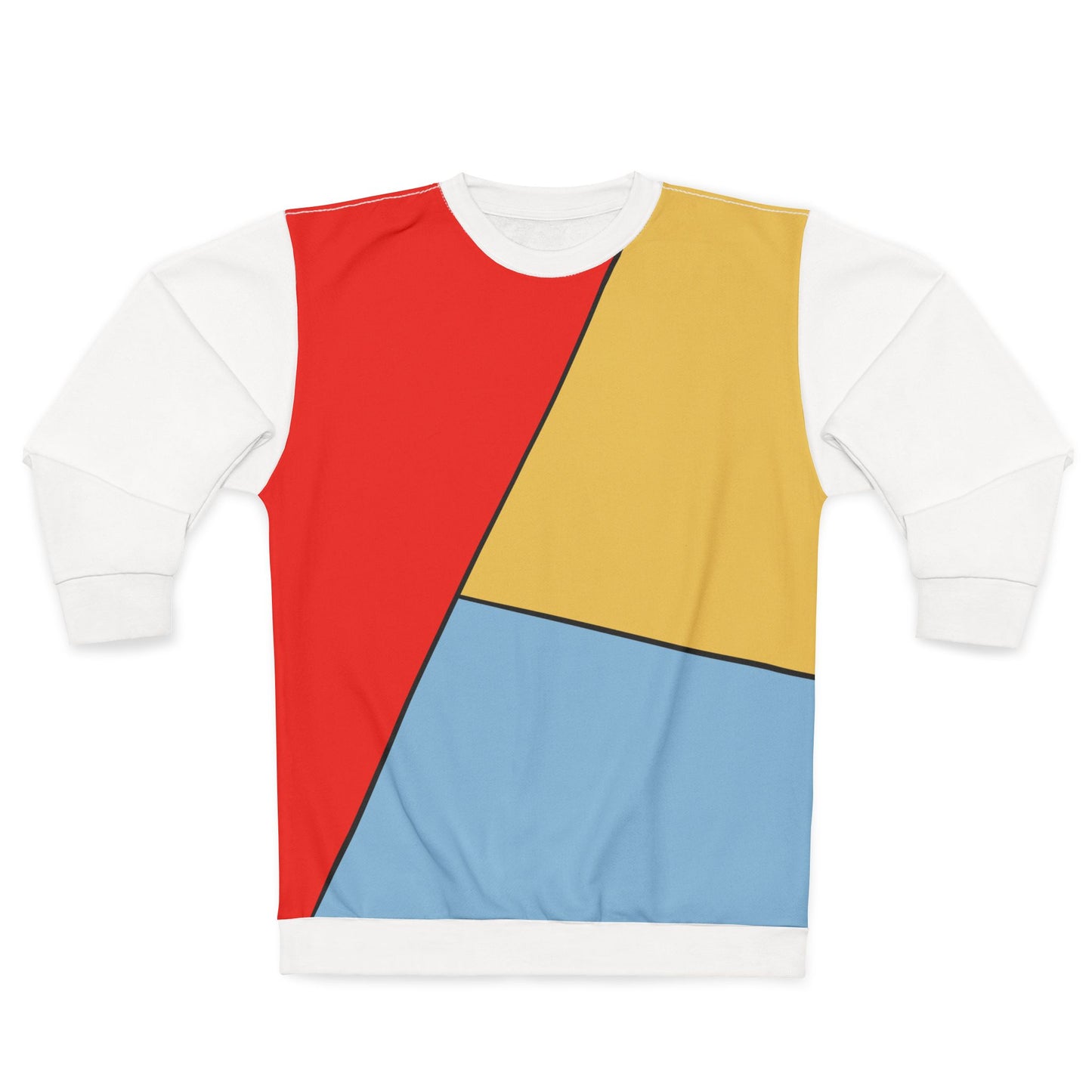 Red, Yellow, Blue, Unisex Sweatshirt (AOP)