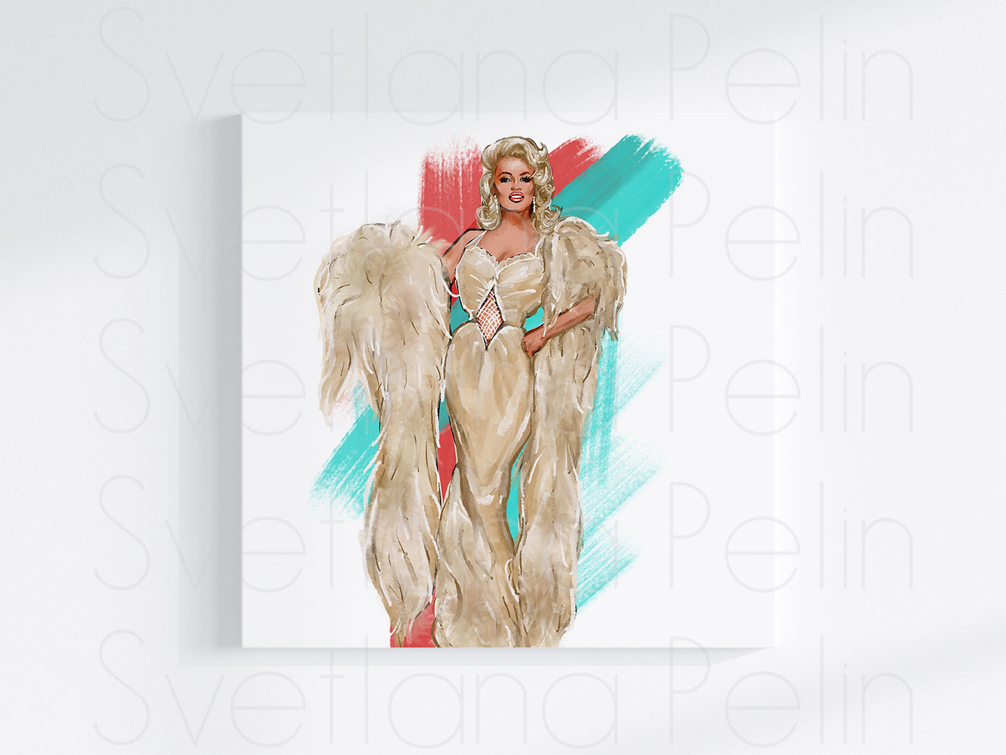 3 pieces, Jayne Mansfield & Abstract Art, INSTANT DOWNLOAD