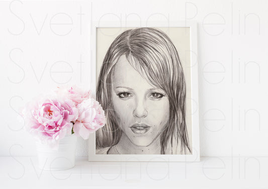 Rachel McAdams, ART PRINT Signed by Artist