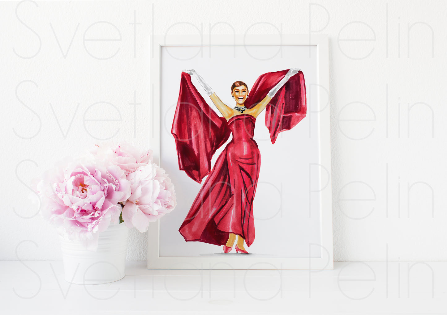 Audrey Hepburn, Funny face, ART PRINT Signed by Artist