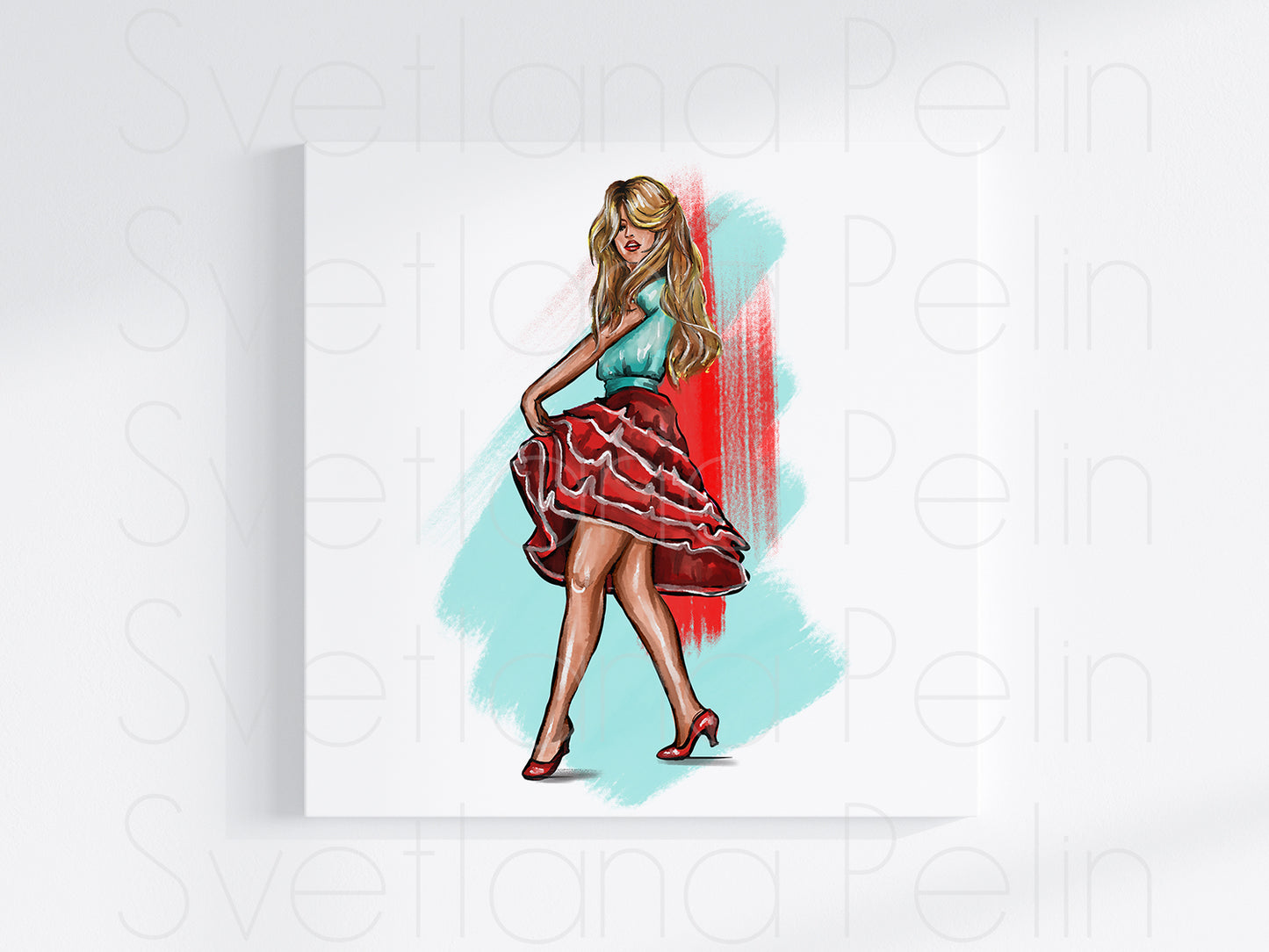 3 pieces, Brigitte Bardot & Abstract Art, Wall home decor, INSTANT DOWNLOAD