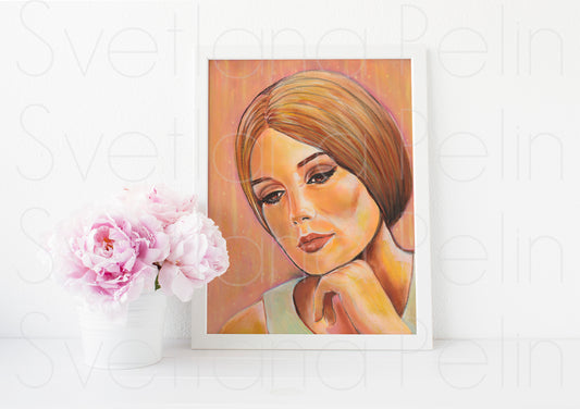 Catherine Deneuve, ART PRINT Signed by Artist