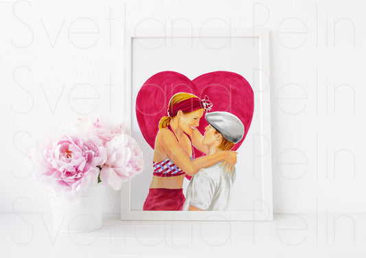 Rachel McAdams, Ryan Gosling, The Notebook, ART PRINT Signed by Artist