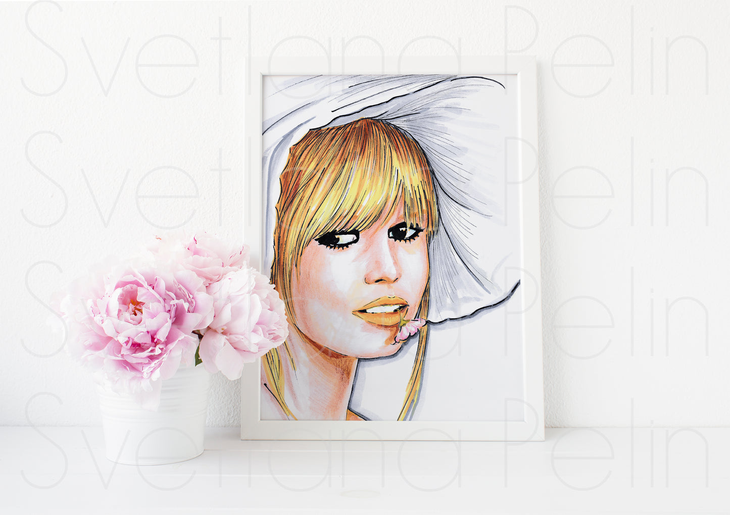 Brigitte Bardot, ART PRINT Signed by Artist