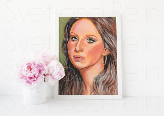 Barbra, BS, ART PRINT Signed by Artist