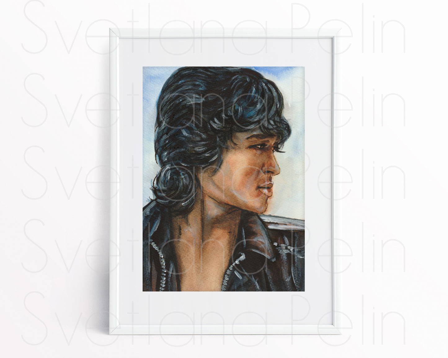 Viktor Tsoi, ORIGINAL Watercolor Painting, Artwork by Svetlana Pelin