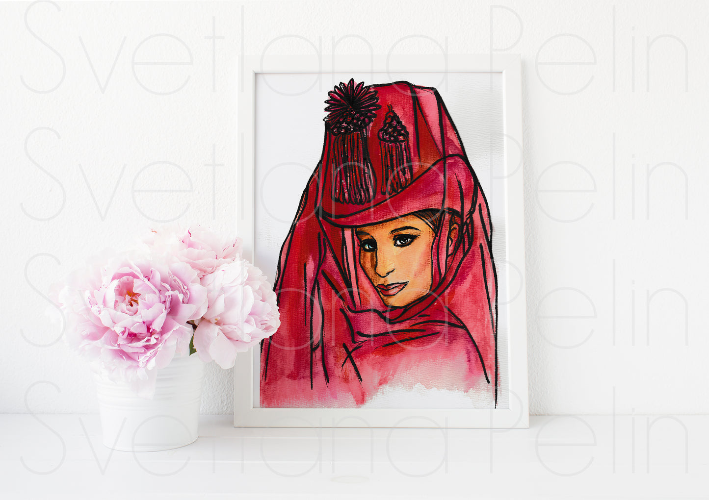 Barbra, BS, ART PRINT Signed by Artist