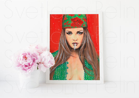 Vanessa Paradis, ART PRINT Signed by Artist