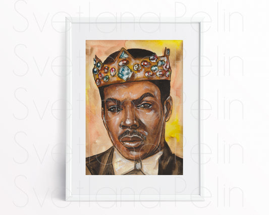 Eddie Murphy, ORIGINAL Watercolour Painting, Artwork by Svetlana Pelin