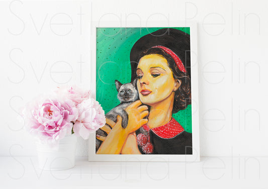 Vivien Leigh, ART PRINT Signed by Artist