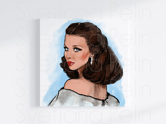 Vivien Leigh, Scarlett O'Hara, Gone with the Wind, Printable Art, INSTANT DOWNLOAD