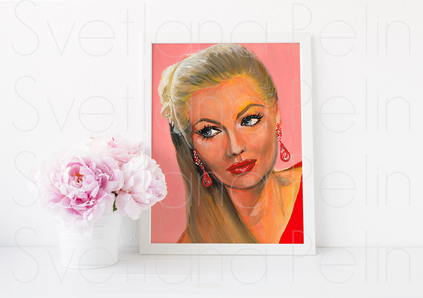 Anita Ekberg, ART PRINT Signed by Artist