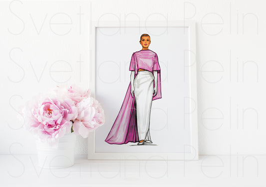 Audrey Hepburn, Funny face, ART PRINT Signed by Artist