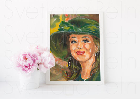 Isabelle Adjani, ART PRINT Signed by Artist
