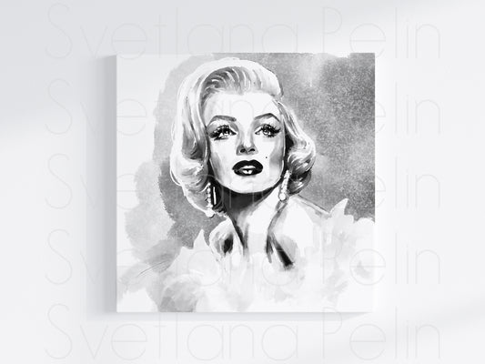 Marilyn Monroe, Frank Powolny, White Fur, INSTANT DOWNLOAD