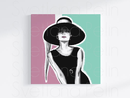 Audrey Hepburn, Breakfast at Tiffany's, Printable Art, INSTANT DOWNLOAD