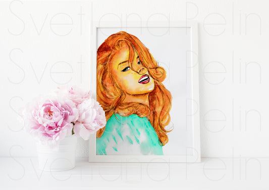 Ann-Margret, ART PRINT Signed by Artist