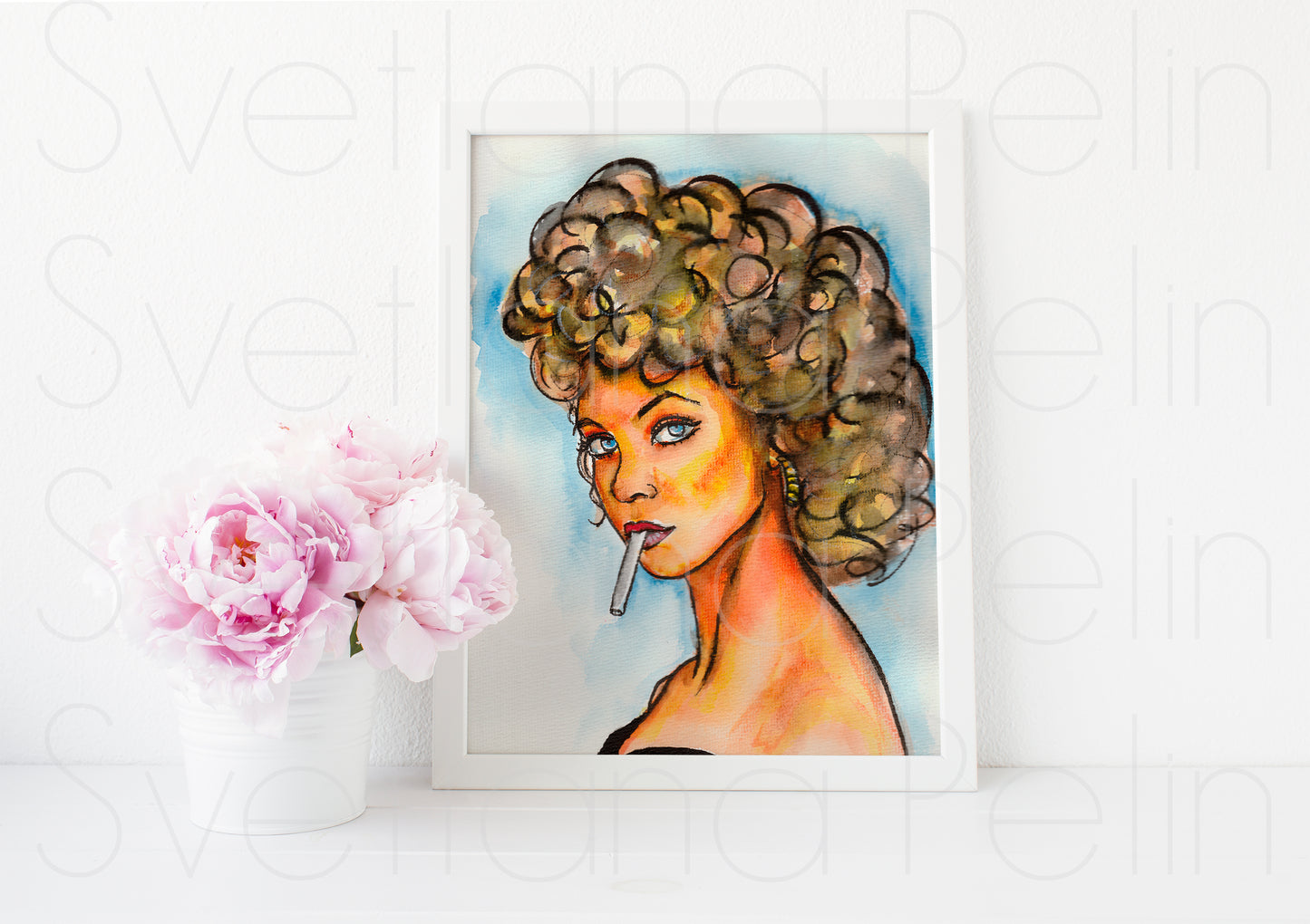 Olivia Newton-John, Grease, ART PRINT Signed by Artist