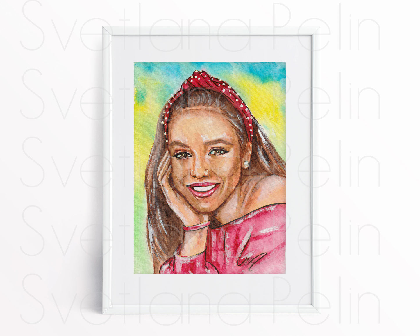 Allie Sherlock, ORIGINAL Watercolour Painting, Artwork by Svetlana Pelin