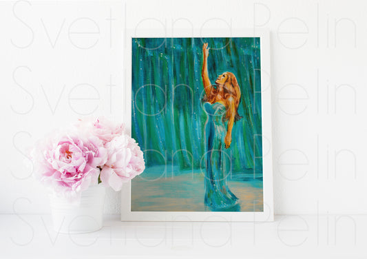 Dalida, ART PRINT Signed by Artist