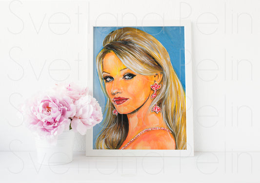 Cameron Diaz, ART PRINT Signed by Artist