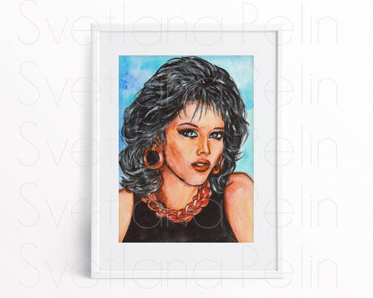 C.C. Catch, ORIGINAL Watercolour Painting, Artwork by Svetlana Pelin