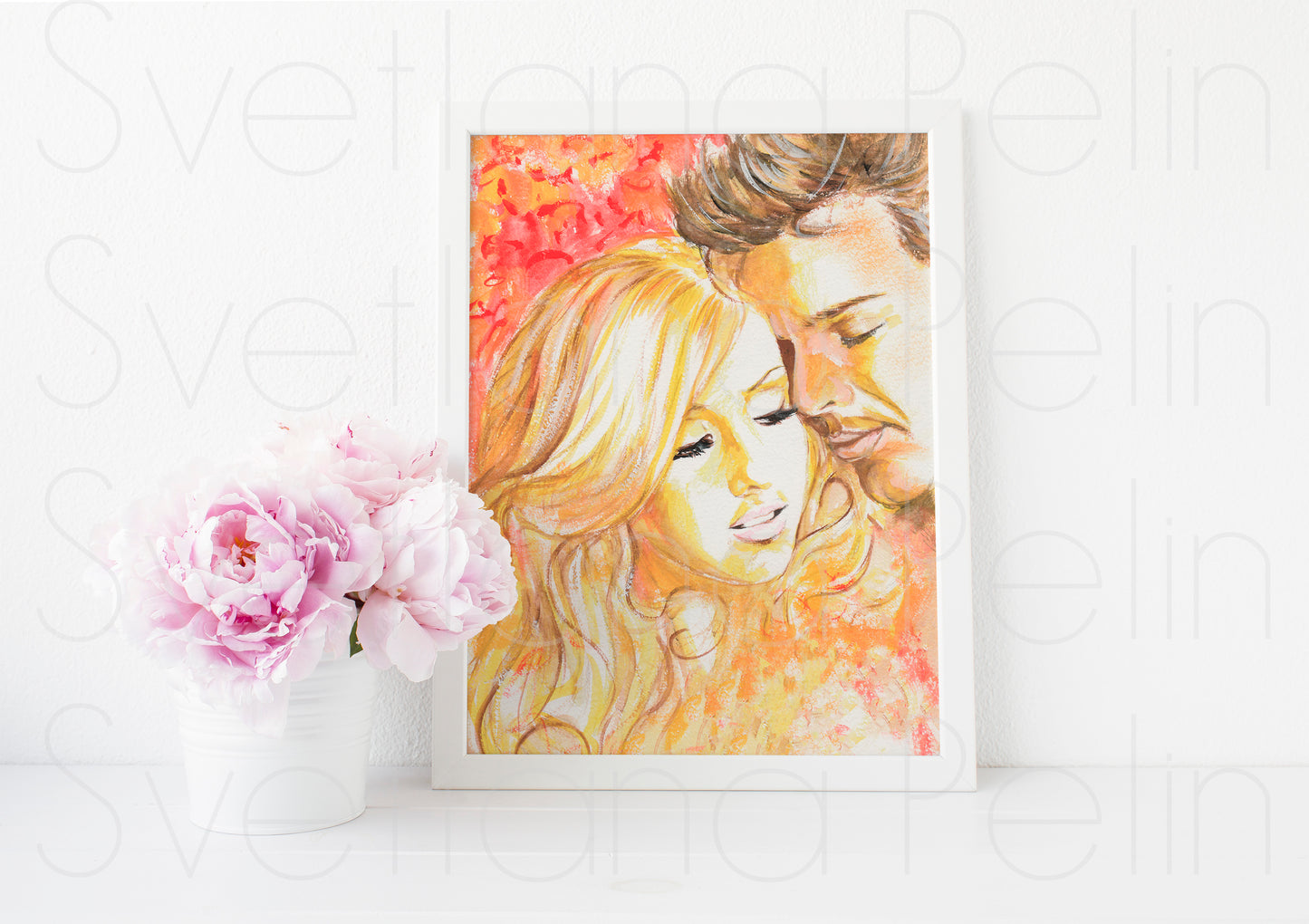 Christina Aguilera, Ricky Martin, ART PRINT Signed by Artist