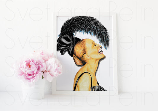 Sarah Jessica Parker, ART PRINT Signed by Artist