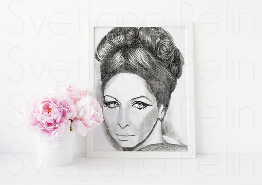 Barbra, BS, ART PRINT Signed by Artist