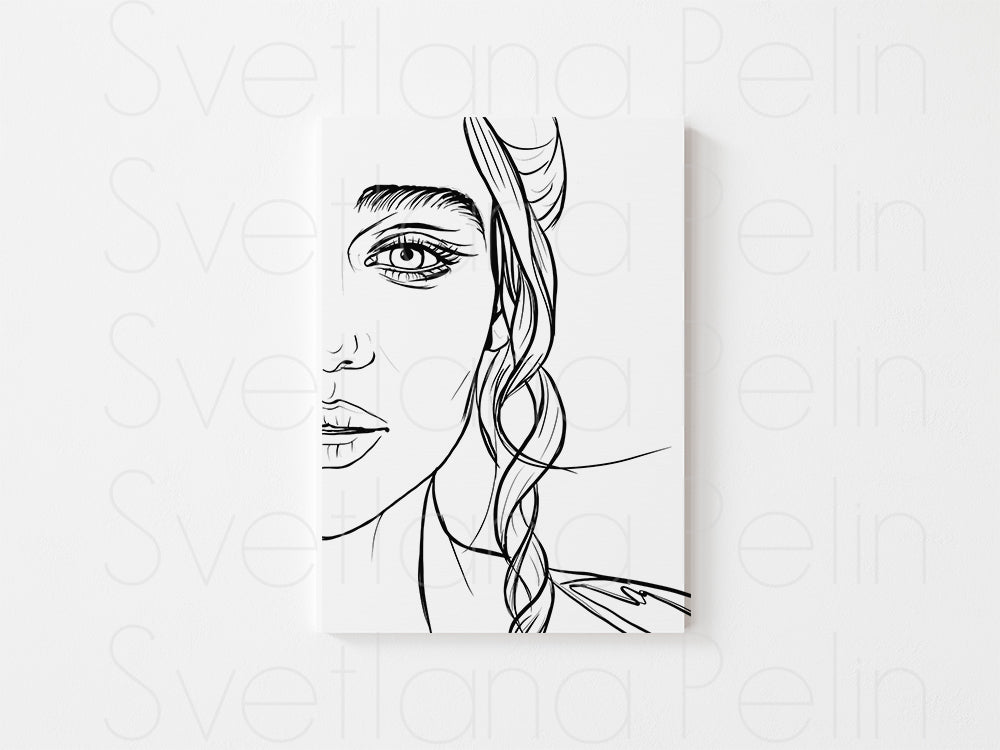 Set of 7 Coloring Pages, Actresses, Printed Illustration, High Quality Paper, Art by Svelana Pelin