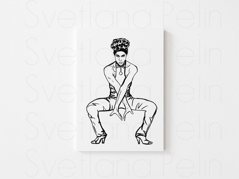 Set of 3 Coloring Pages, Singers, Men, Printed Illustration, High Quality Paper, Old Hollywood, Art by Svelana Pelin