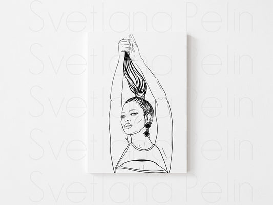 Set of 5 Coloring Pages, Singers, Printed Illustration, High Quality Paper, Old Hollywood, Art by Svelana Pelin