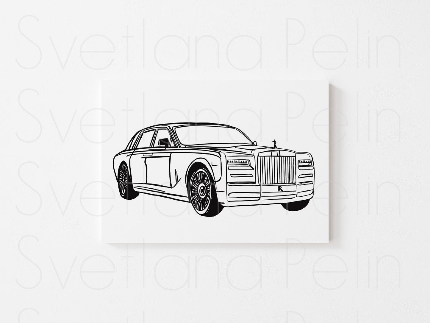 Set of 7 Coloring Pages, Luxury cars, Printed Illustration, High Quality Paper, Art by Svelana Pelin