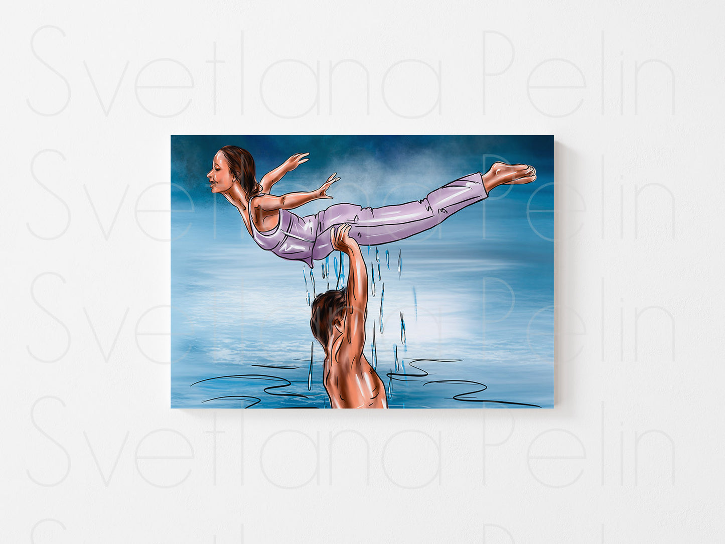 Jennifer Grey, Patrick Swayze, Dirty Dancing, ART PRINT Signed by Artist