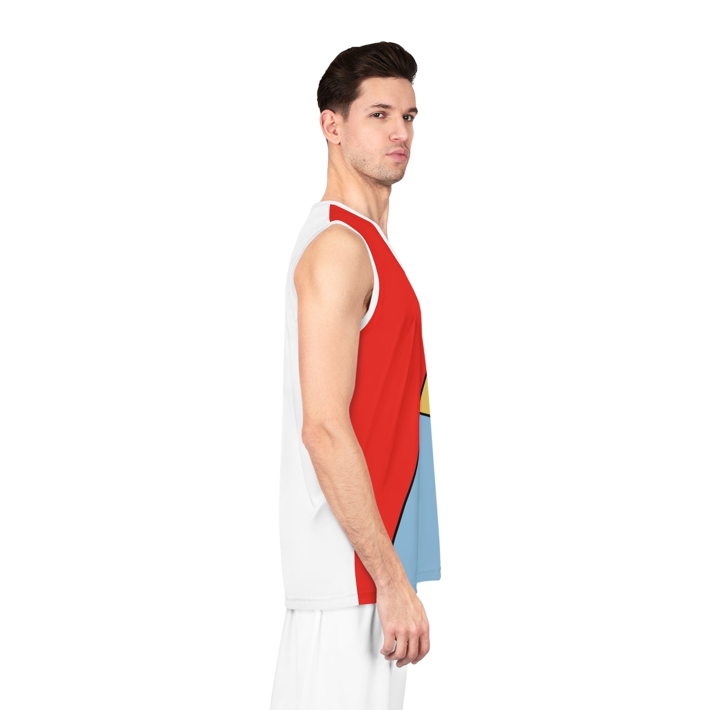 Red, Yellow, Blue, Basketball Jersey (AOP)