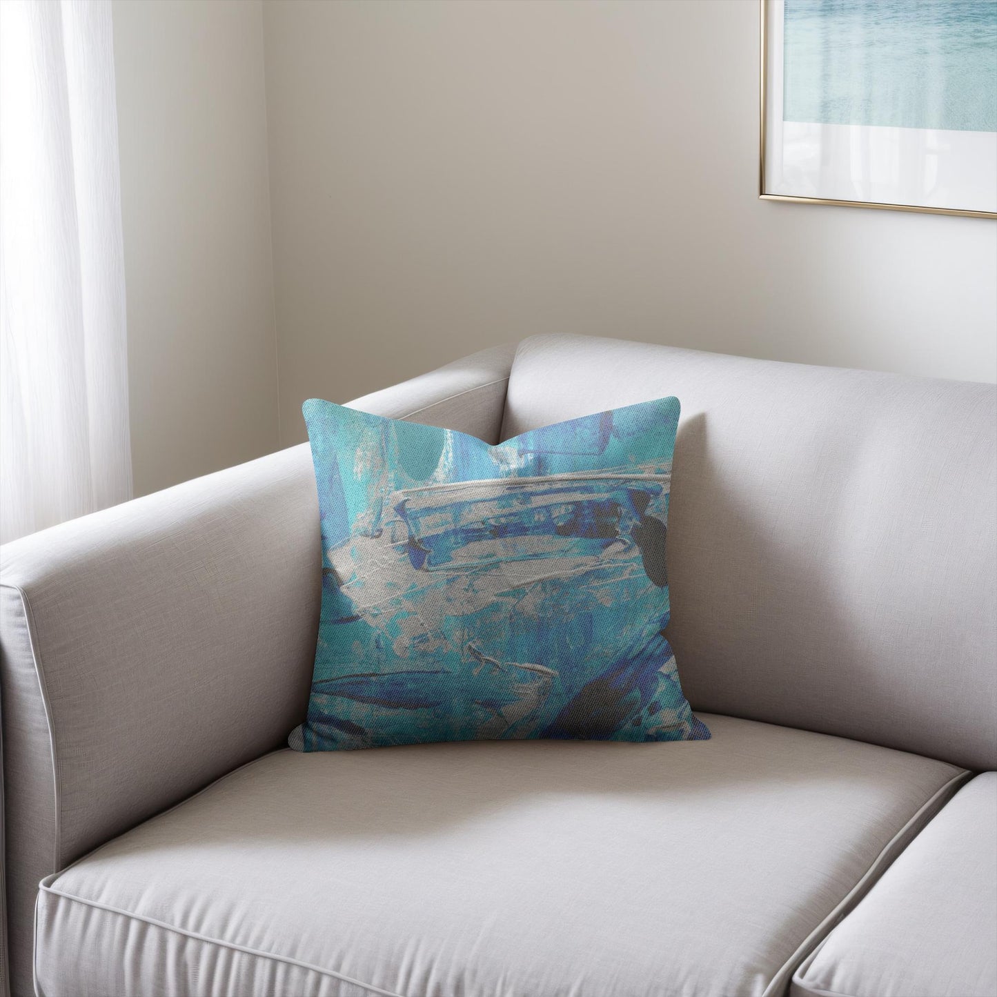 Modern Contemporary Abstract Art, Woven Pillows