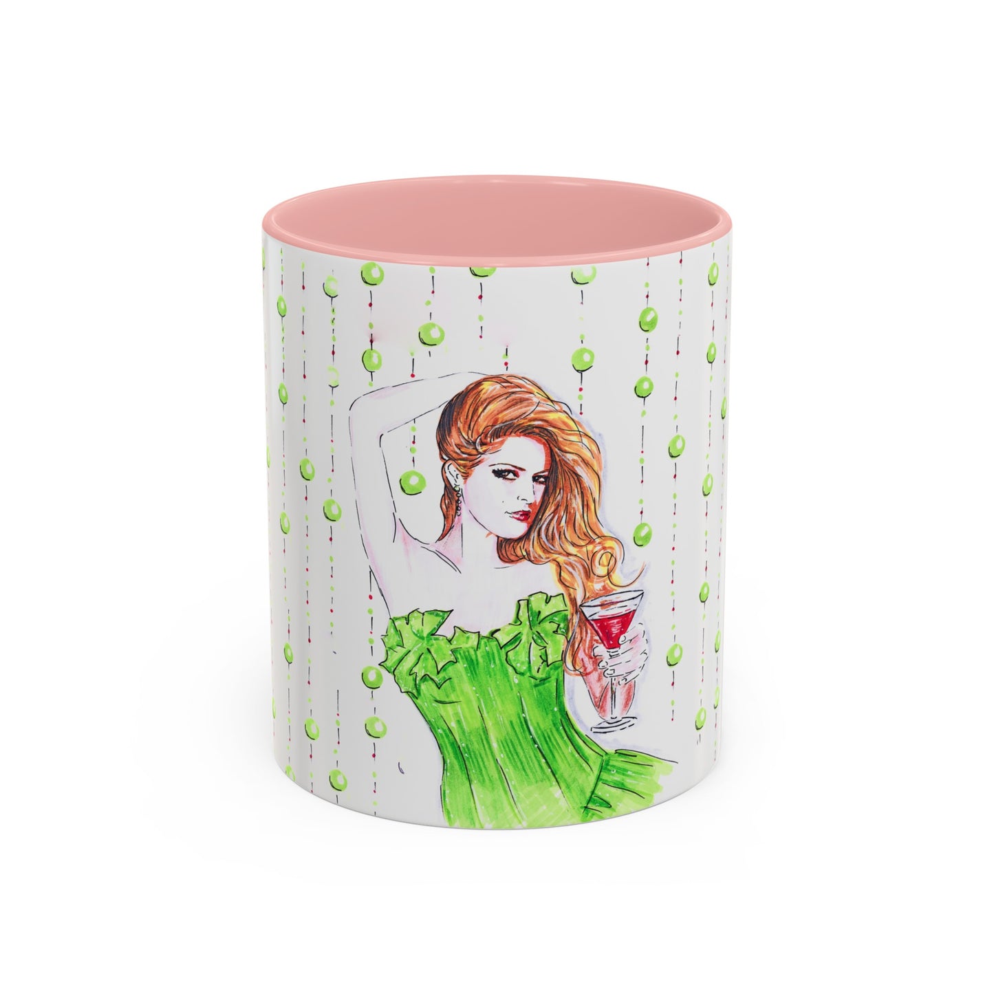 Eva Mendes, Accent Coffee Mug (11, 15oz)