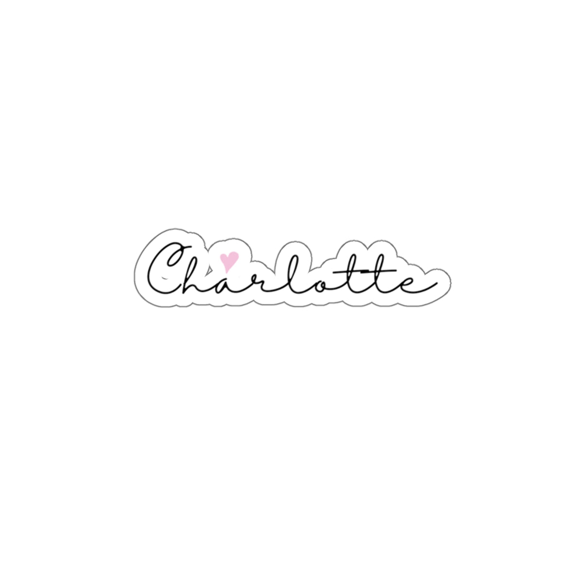 Charlotte, Girl, Woman, Name, Kiss-Cut Stickers