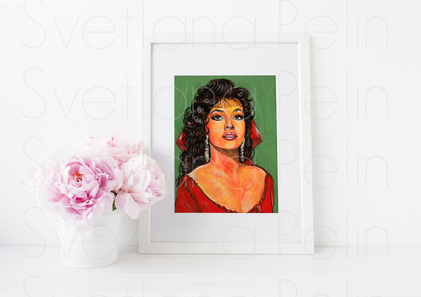 Gina Lollobrigida, Esmeralda, Notre-Dame de Paris, ART PRINT Signed by Artist