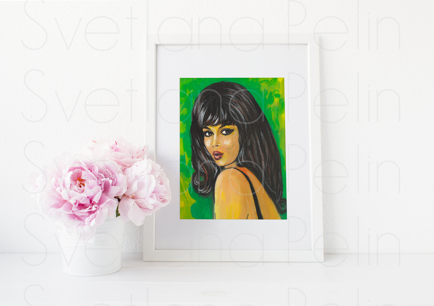 Gina Lollobrigida, ART PRINT Signed by Artist