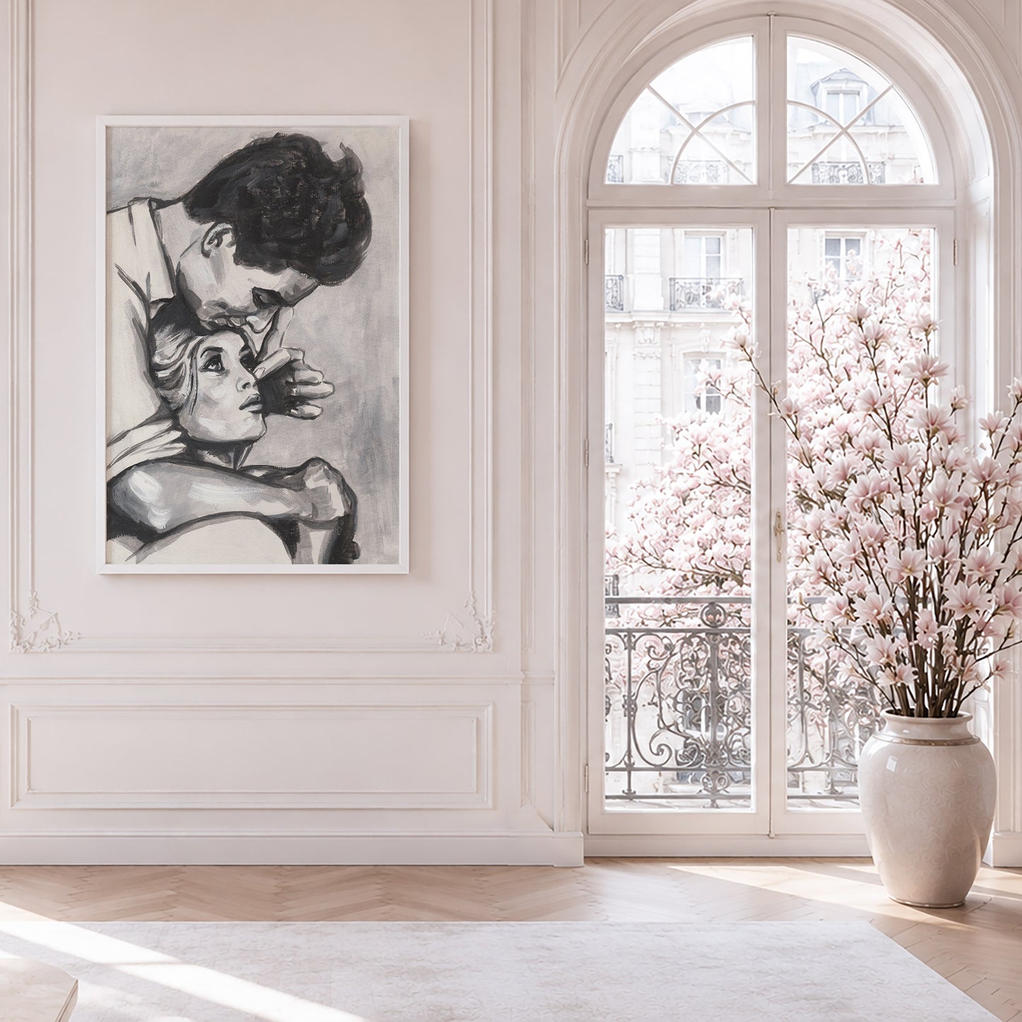 Brigitte Bardot and Jacques Charrier | Framed Fine Art Print