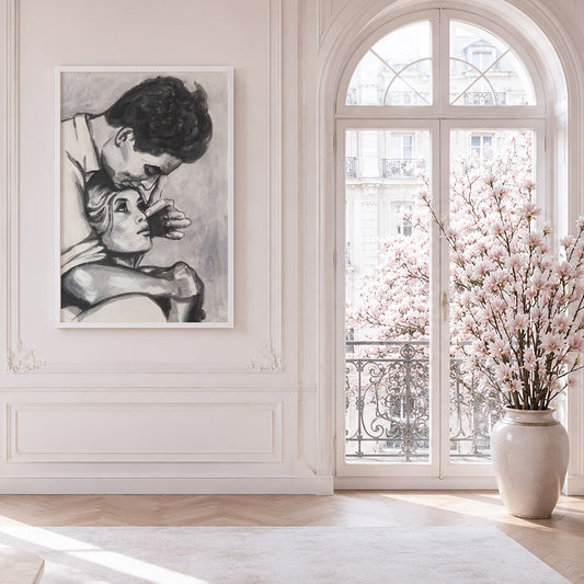Brigitte Bardot and Jacques Charrier | Framed Fine Art Print