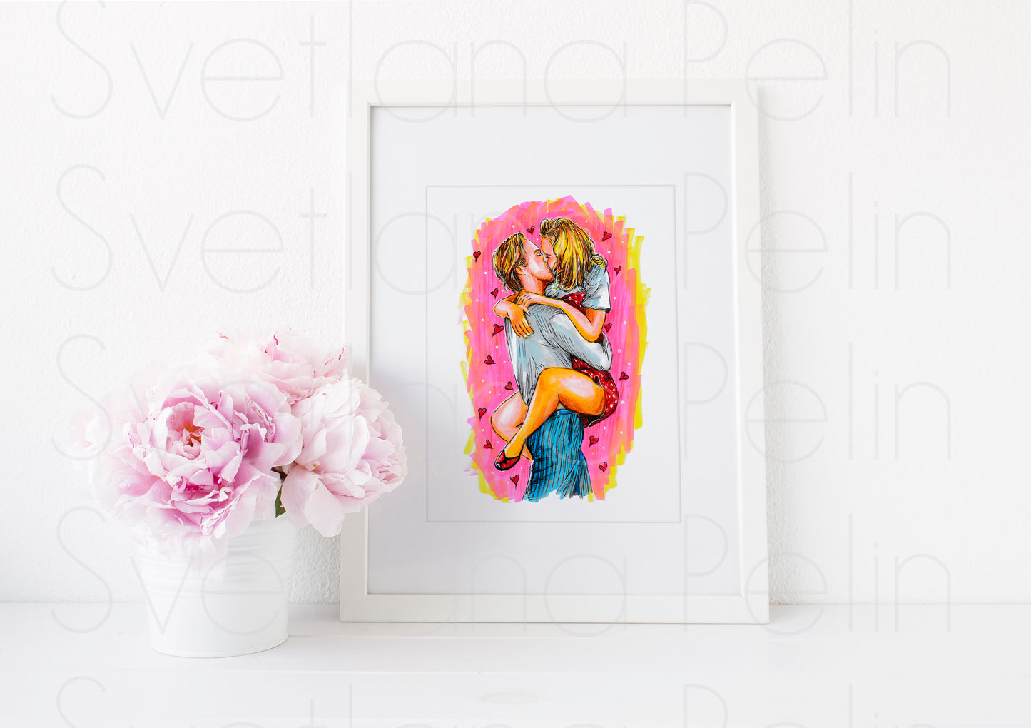 Rachel McAdams, Ryan Gosling, The Notebook, ART PRINT Signed by Artist