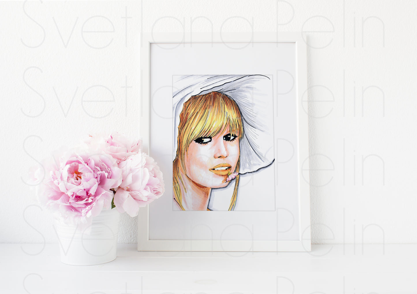 Brigitte Bardot, ART PRINT Signed by Artist