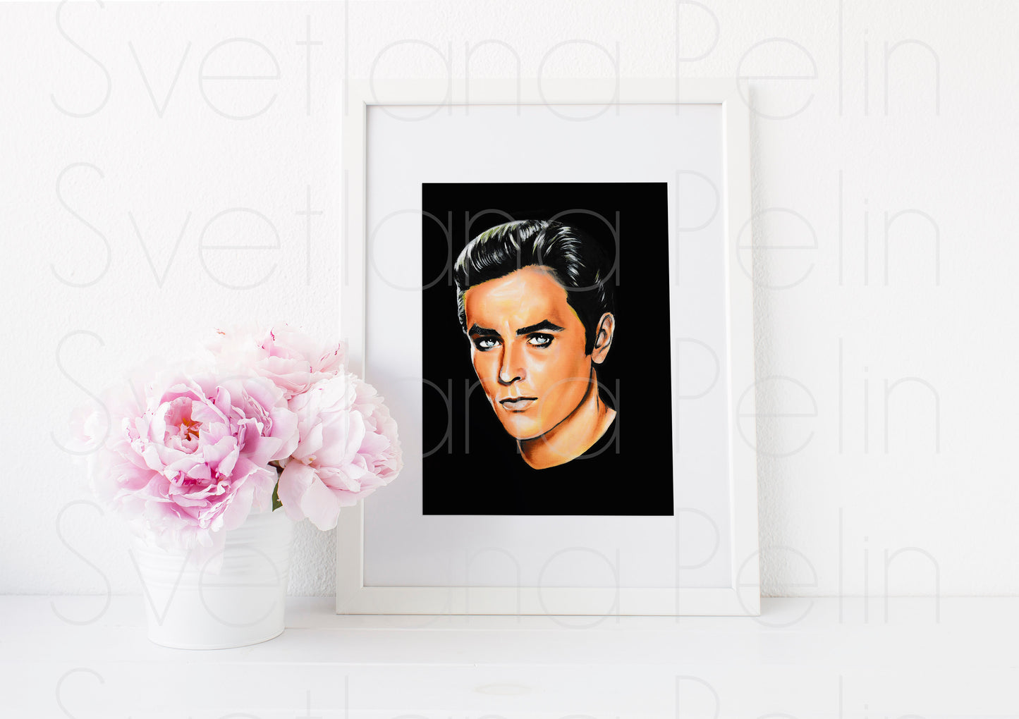 Alain Delon, ART PRINT Signed by Artist