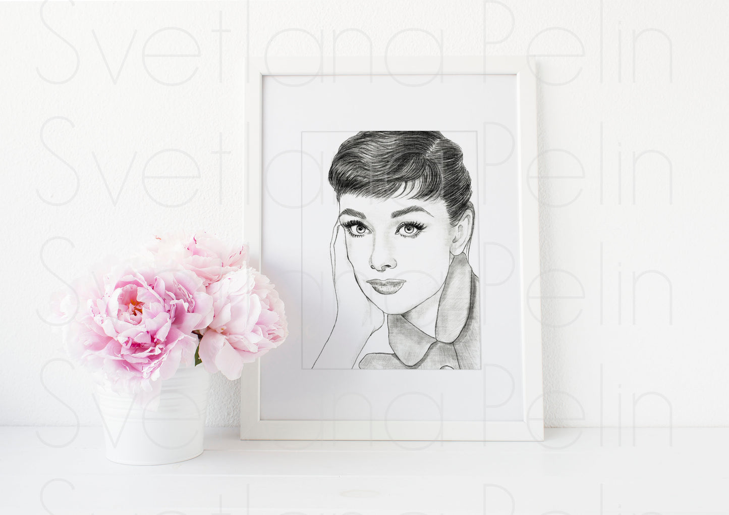 Audrey Hepburn, Sabrina, ART PRINT Signed by Artist