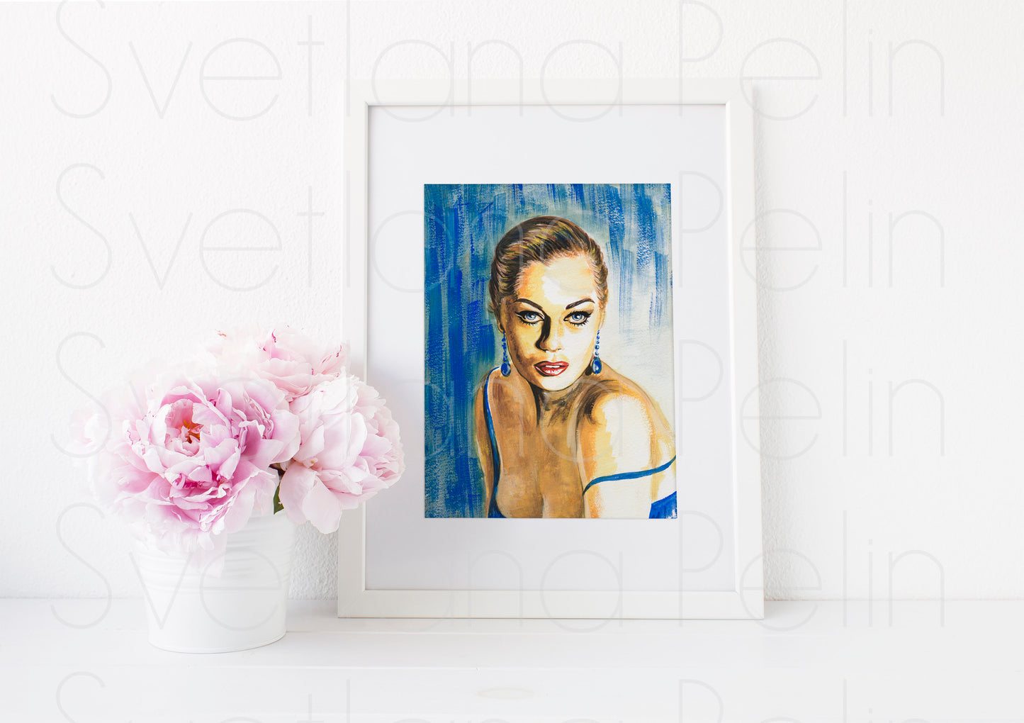 Anita Ekberg, ART PRINT Signed by Artist